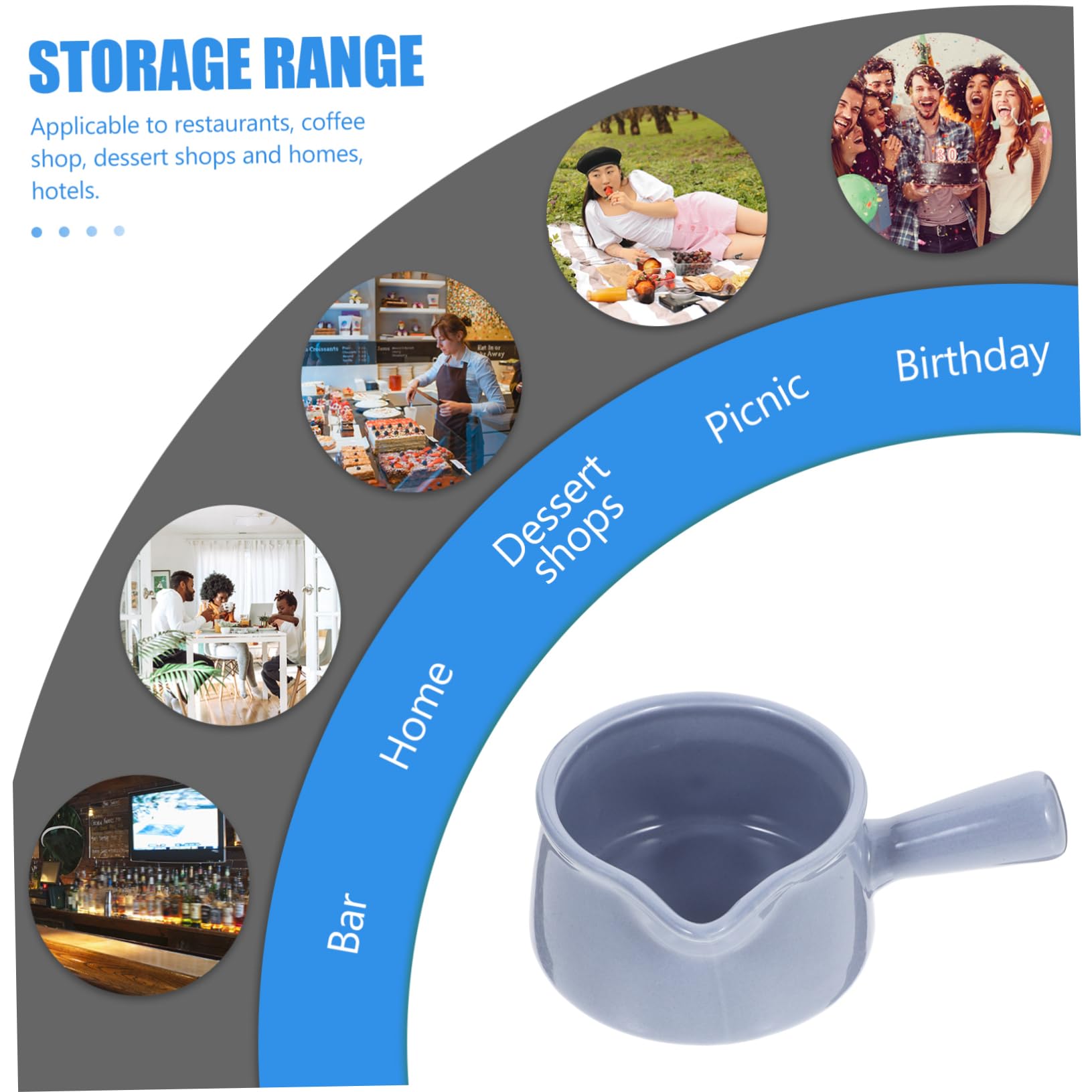 BEBEMOKO Coffee Syrup Creami Water Pitcher Water Jug Buttercream Ceramic Milk Jug Cream Pitcher Ceramic Milk Container Sauce Pitcher Ceramic Cup Ceramic Pitcher Cream Jug Grey Ceramics