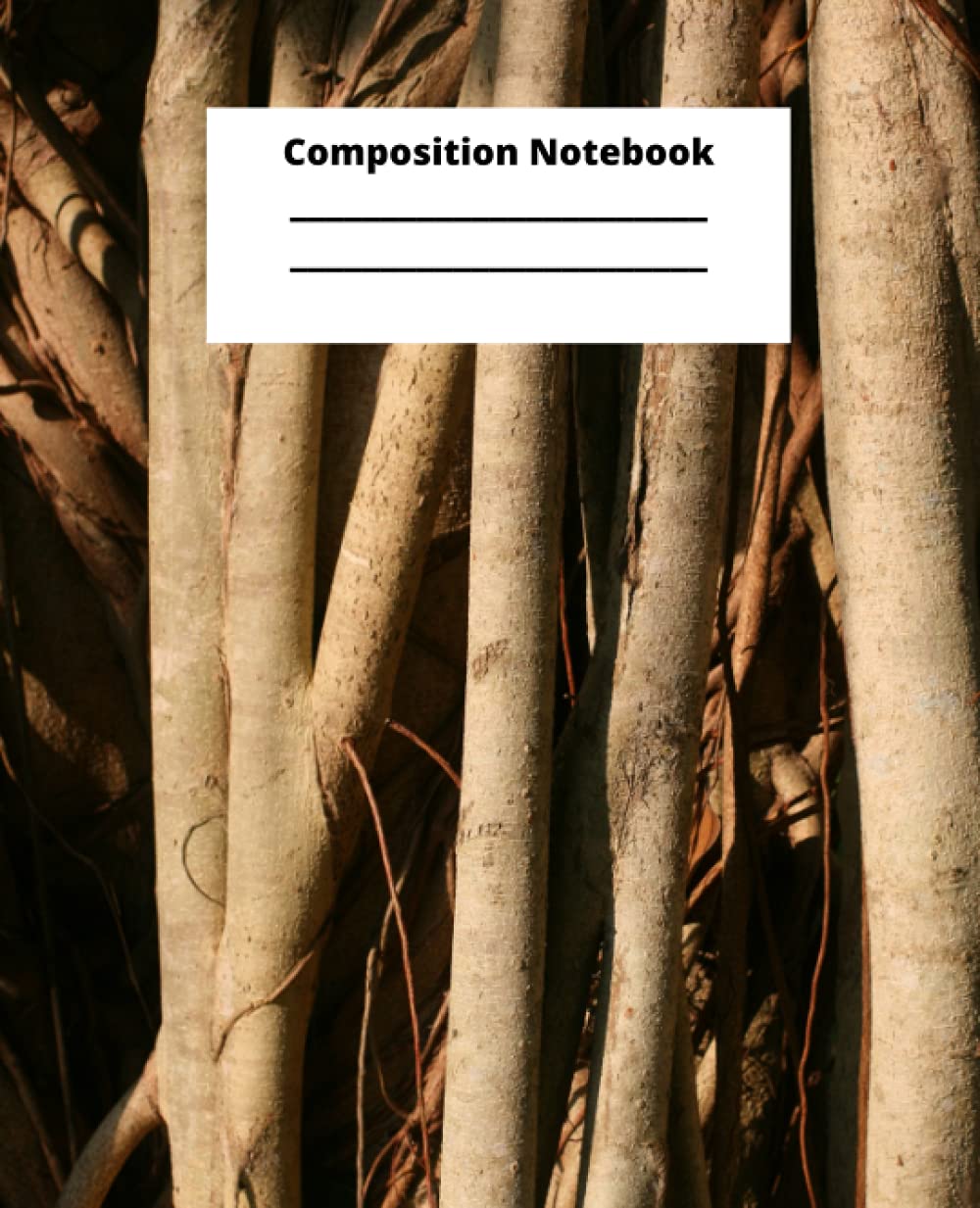 Composition Notebook: Tree Cover Wide Lined Composition Notebook for Teens Girls Kids, School Supplies| 200 Pages | 7.5" x 9.25"