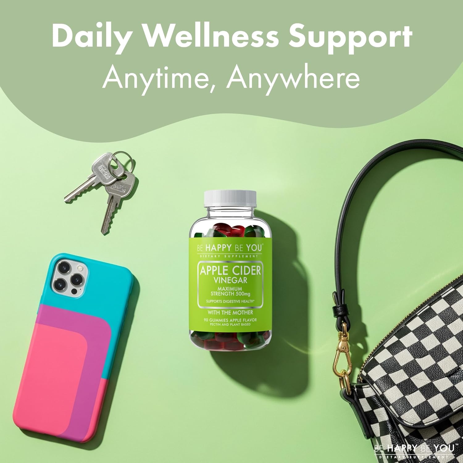 Apple Cider Vinegar Gummies with The Mother – 500mg Max Strength – Digestion, Gut Health, Energy & Immune Support – Non-GMO, Gelatin-Free, Pectin-Based – Made in USA – 90 Ct - Image 6