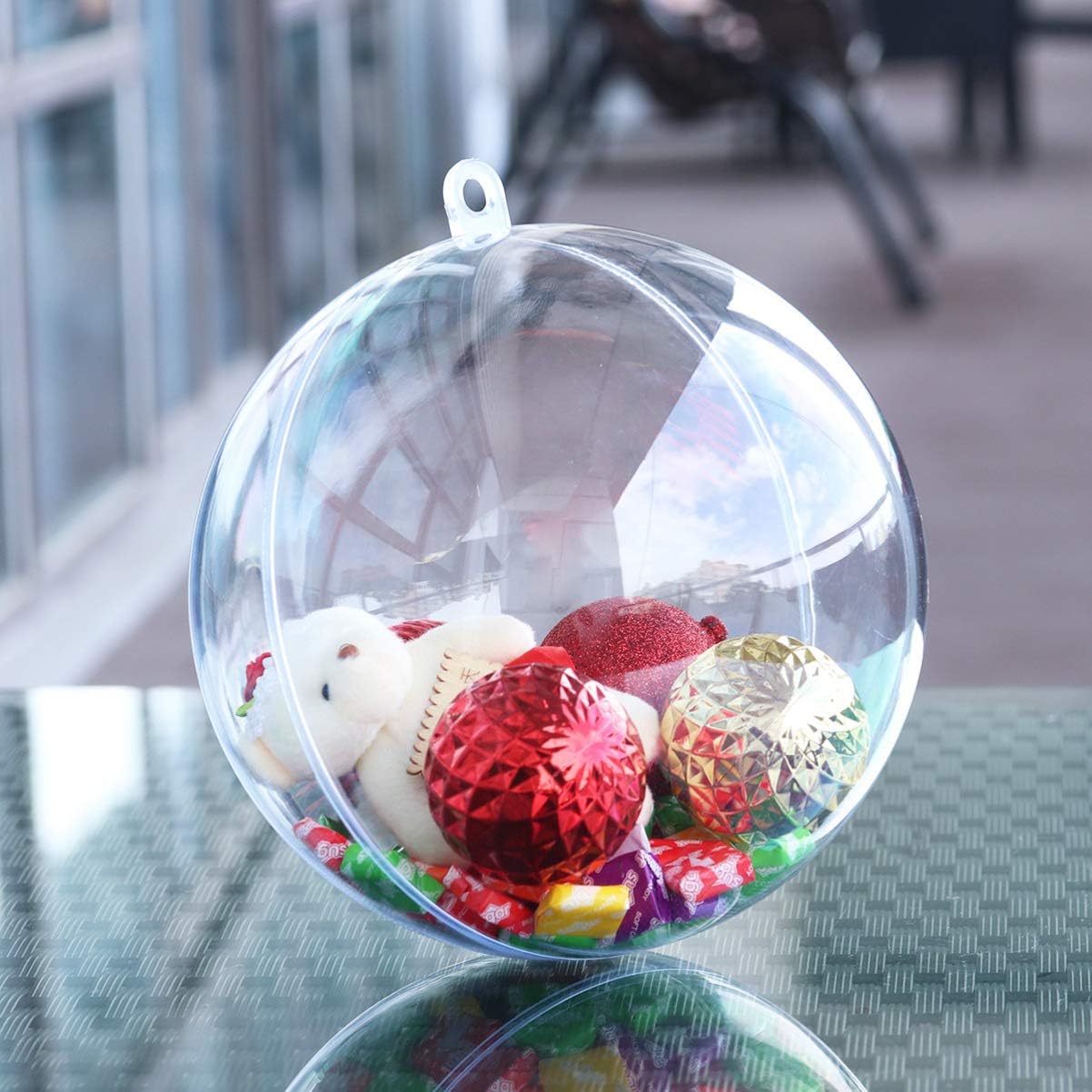 予約販売 本 Frcolor プラスチックボール 球 クリスマス オーナメント ボール 飾り 透明 中空 充填可能 お菓子 キャンディー 紙吹雪 球体 暖炉 ぶら下げ 装飾 Diy 収納 cm Correiodecarajas Com Br