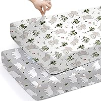 Vista 56 de BROLEX - Juego de sábanas elásticas ajustables para moisés, paquete de 2 sábanas para moisés/colchón, unisex, para niños y niñas, ultra suave, búho