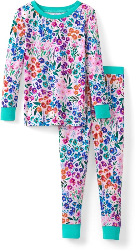Conjunto de pijama infantil Little Sleepies em duas peças, viscose de bambu