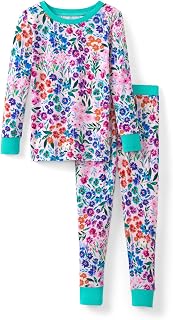 Little Sleepies Two-Piece Pajama Set, Viscose from Bamboo, Toddler Kids PJs | Long sleeve & pants, family matching, eczema-friendly, hypoallergenic, tagless, easy potty training, fits 3x longer, 12M-16Y