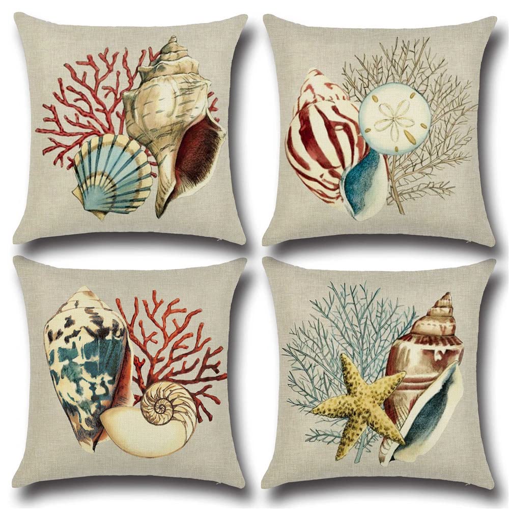 Housse de coussin lin fleurie 45x45 : transformez votre canapé