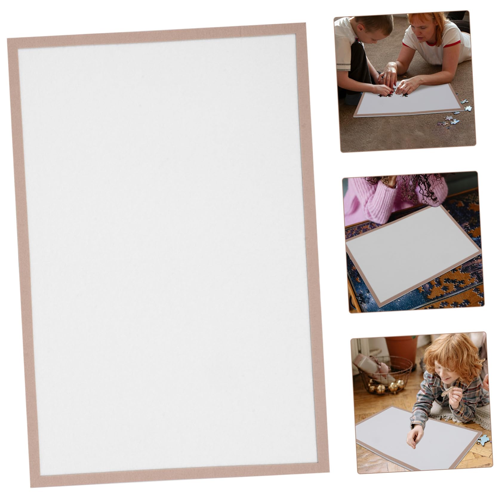 Tappetino per Puzzle Pieghevole Cornice 60x40 Cm in Poliestere | Capacità Fino a 500 Pezzi, Struttura Telaio Sicuro, per Puzzle e Crafts