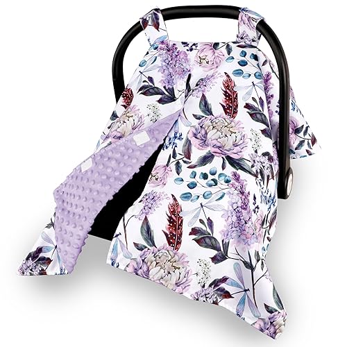 Miniatura 1 de Funda de asiento de automóvil para bebé, cubierta de toldo de asiento de automóvil para niñas recién nacidas, fundas suaves y transpirables de visón