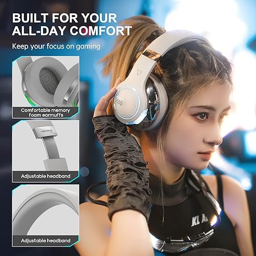 Miniatura 6 de Edifier G5BT Auriculares Bluetooth para juegos auriculares con cable sobre la oreja con micrófono gris