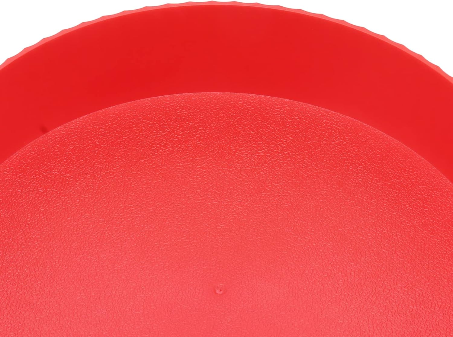 360 Degree Rotating Storage Rack Organizer Round Cosmetic Spice Rack Turntable for Kitchen Cabinet Pantry Small (Red)