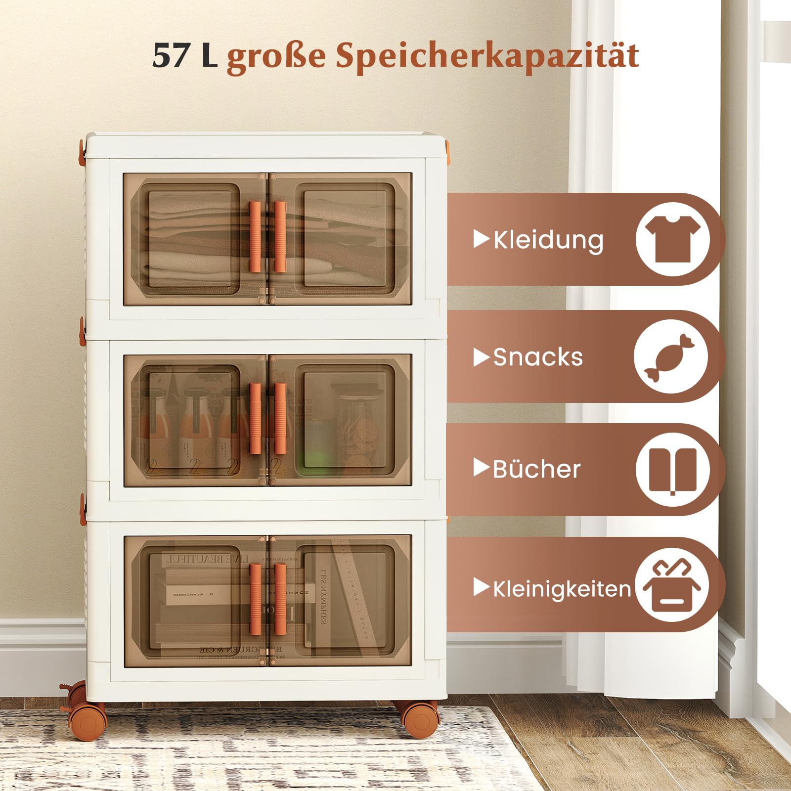 41L] Aufbewahrungsbox It Deckel Und Tür. Stapelbar Produktbild-Vorschau 10