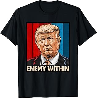 I Am The Enemy Within Trump and Harris Vibe T-Shirt