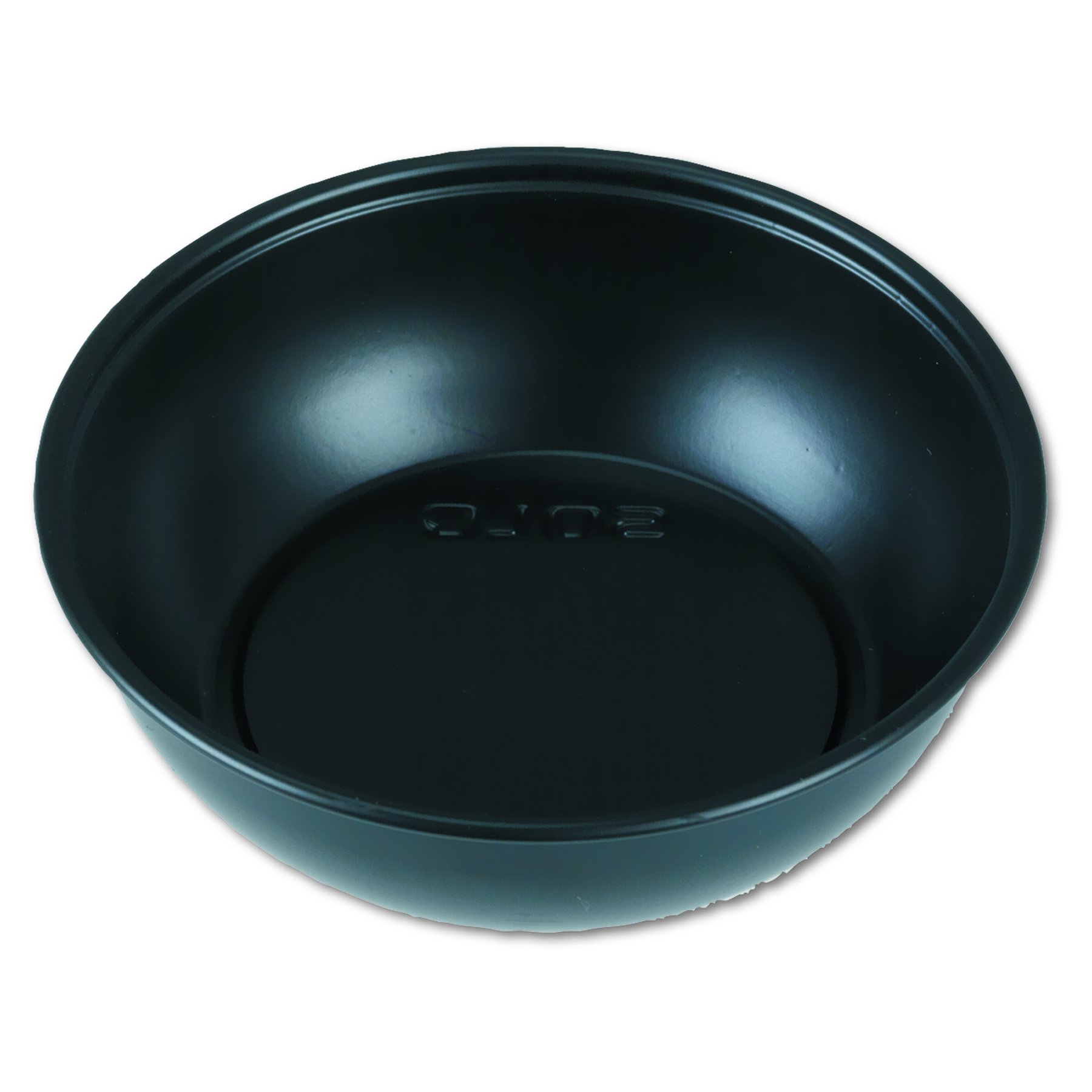Solo dss5 – 0001 redonda poliestireno contenedor 5.5-oz. Capacidad para salsa y laterales, negro (10 paquetes de 250 unidades)