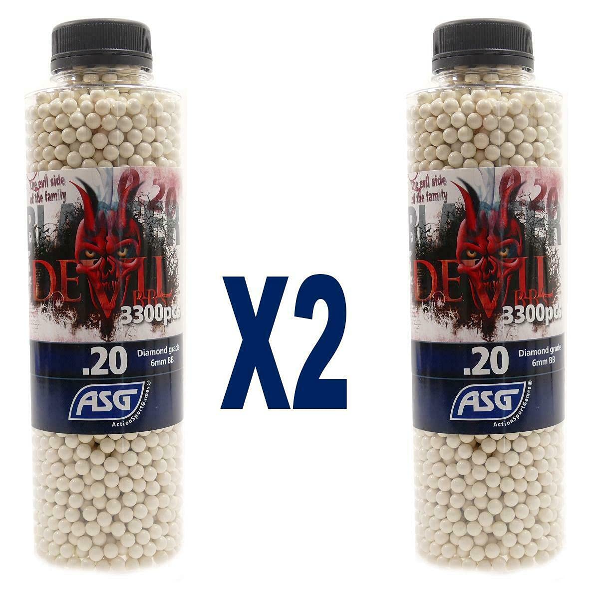 Airsoft Devil Blaster 0,20g bb's 6600 2 Bottle Polish AEG G36 19410X2 Target
