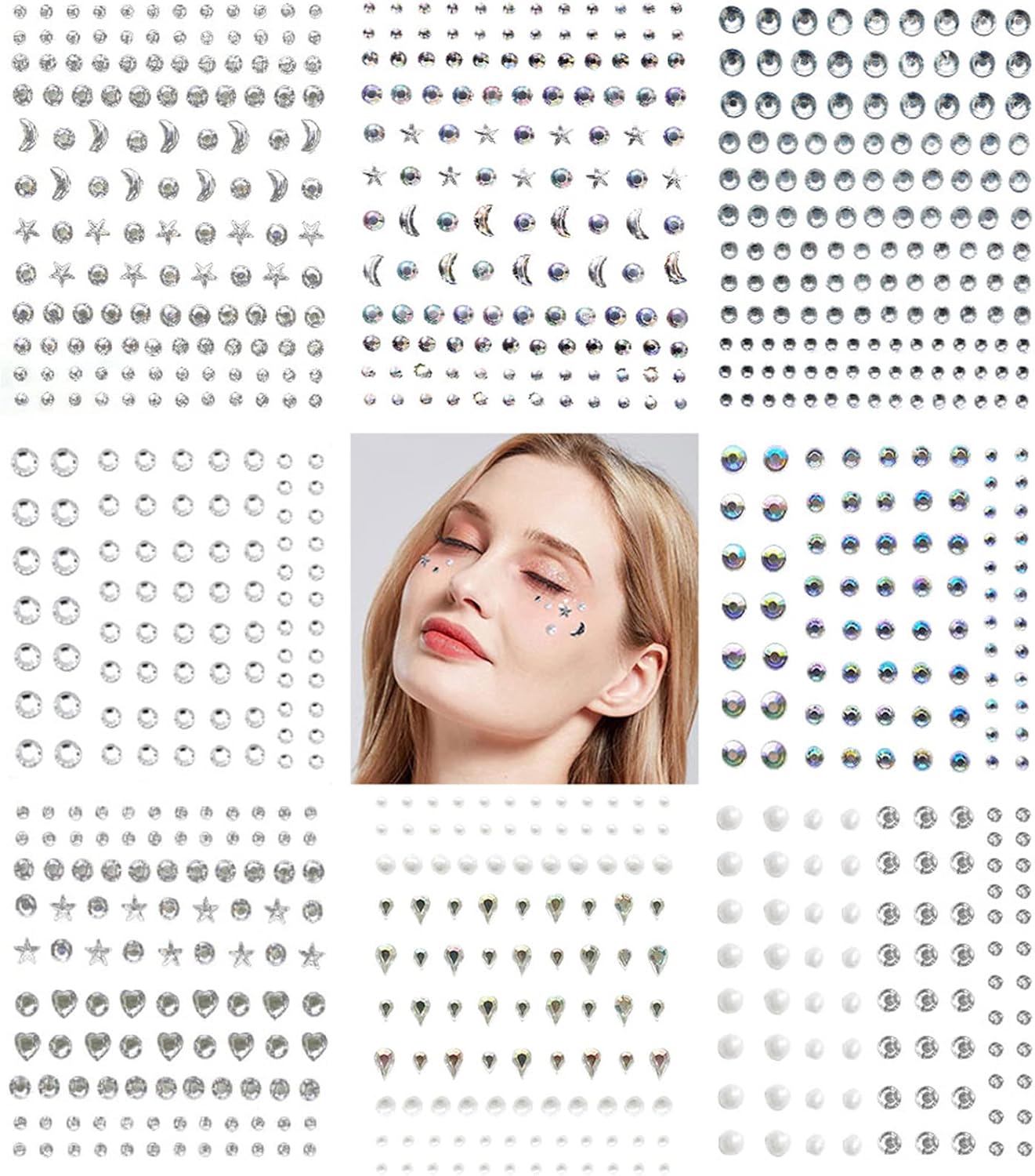 Brillantini Adesivi per Viso Brillantini Make Up Brillantini Viso