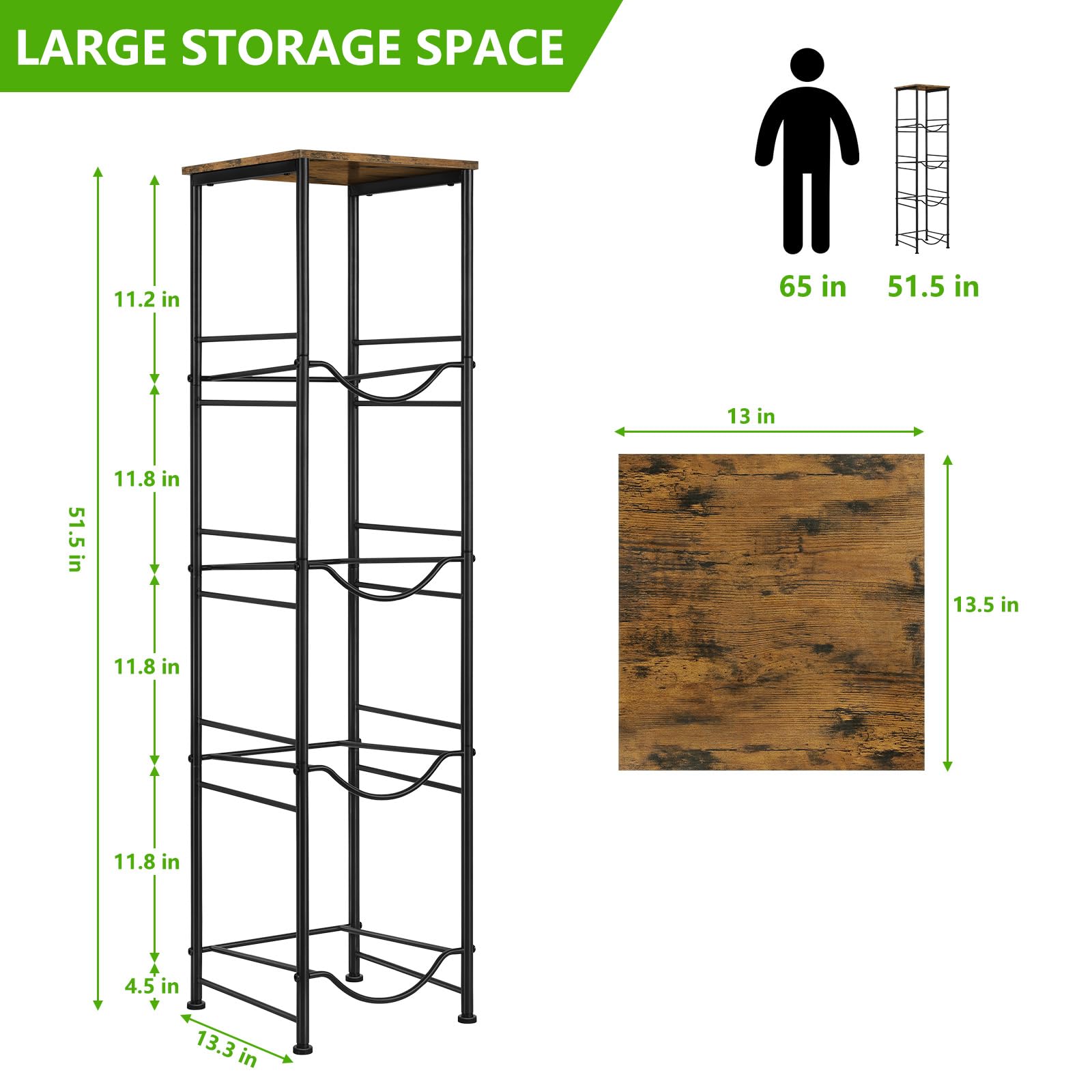 Snapklik.com : ETELI 5 Gallon Water Bottle Holder Organizer 4 Tier ...