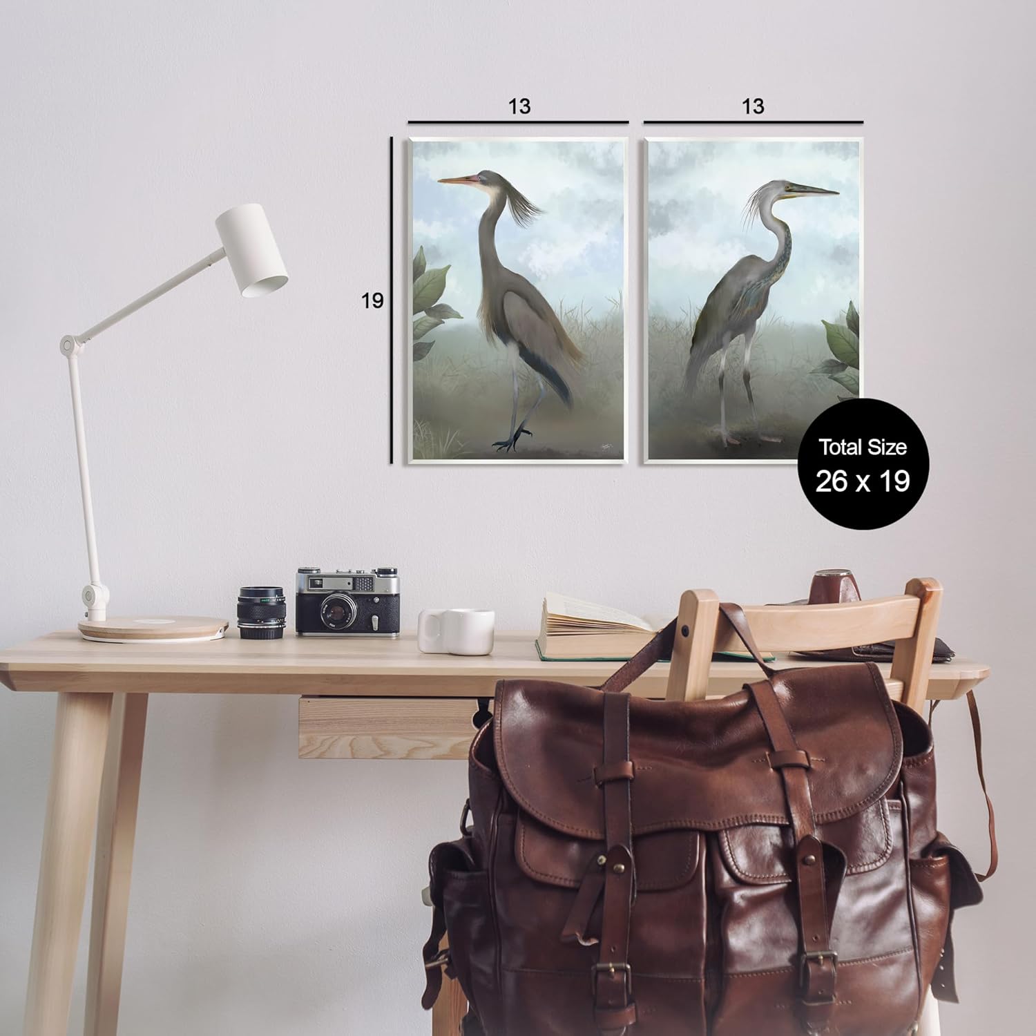 Stupell Industries Coastal Birds Gazing 2 Piece Wall Plaque Art Set by Elizabeth Medley