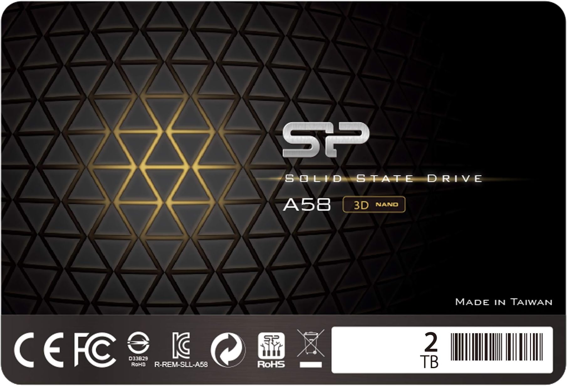 Silicon Power 2TB SSD 3D NAND A58 Performance Boost SATA III 2.5" 7mm Internal SSD SP002TBSS3A58A25