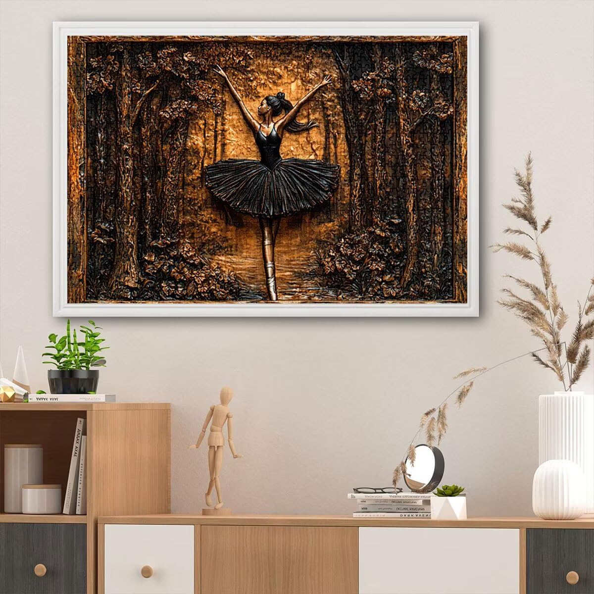 Puzzle 2000 sztuk Balet dla dorosłych, drewniane puzzle dla dorosłych, drewniane łamigłówki dla dzieci, rodzinne gry edukacyjne, łamigłówki z pudełkiem na prezenty dekoracje do domu, prezent dla