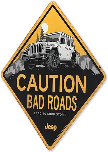 Miniatura 9 de Letrero redondo de metal en relieve para Jeep - Letrero vintage para garaje o cueva de hombre