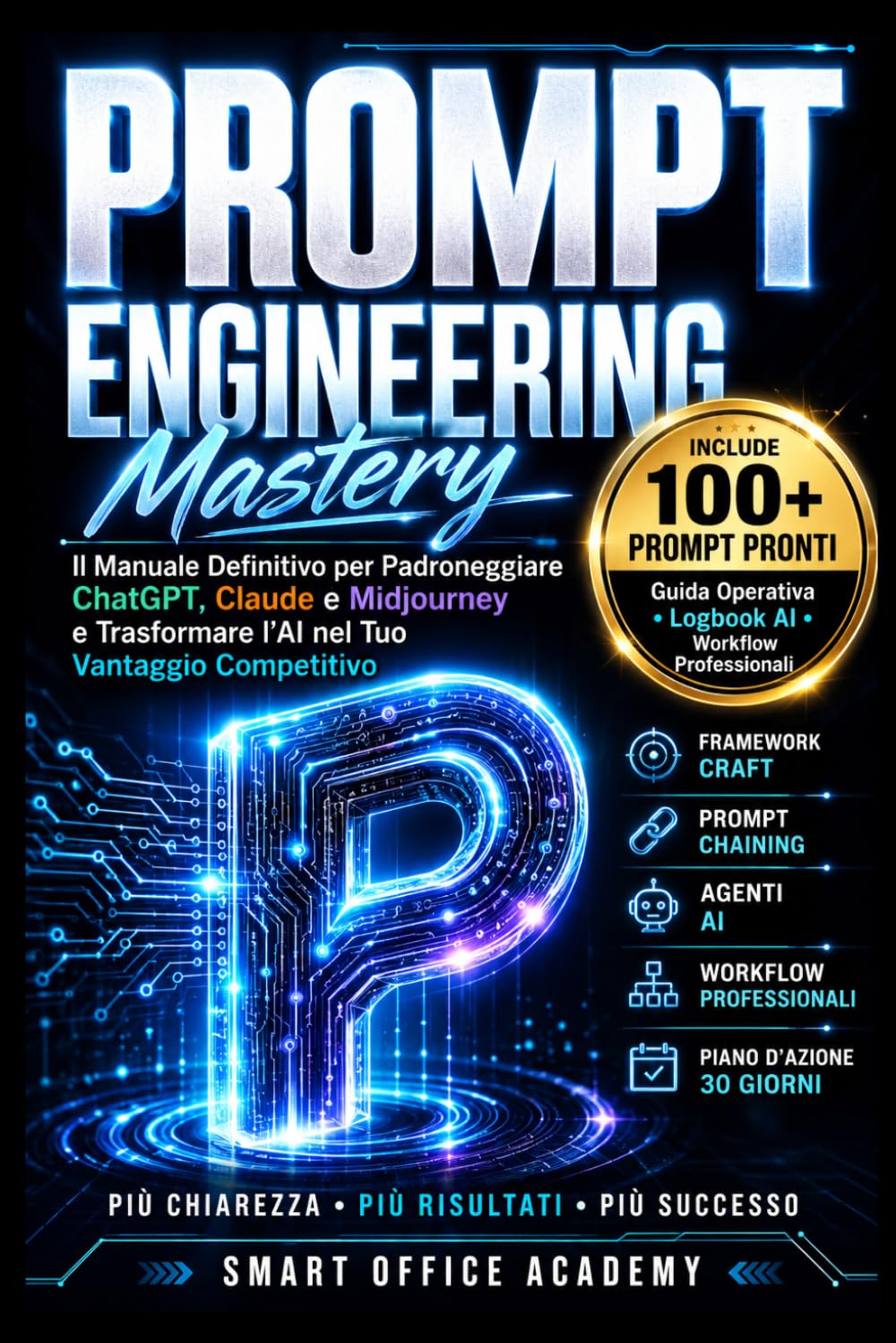 Prompt Engineering Mastery: Il Manuale Definitivo per Padroneggiare ChatGPT, Claude e Midjourney e Trasformare l'AI nel Tuo Vantaggio Competitivo