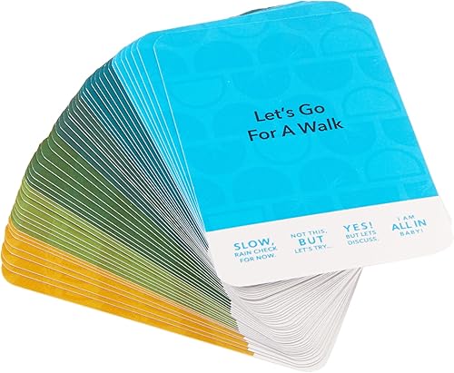 Miniatura 4 de Show Me Your Cards Tarjetas de aviso de conexión de intimidad para parejas arreglar relaciones sin contacto, 50 tarjetas de juego, ideas para tacto,