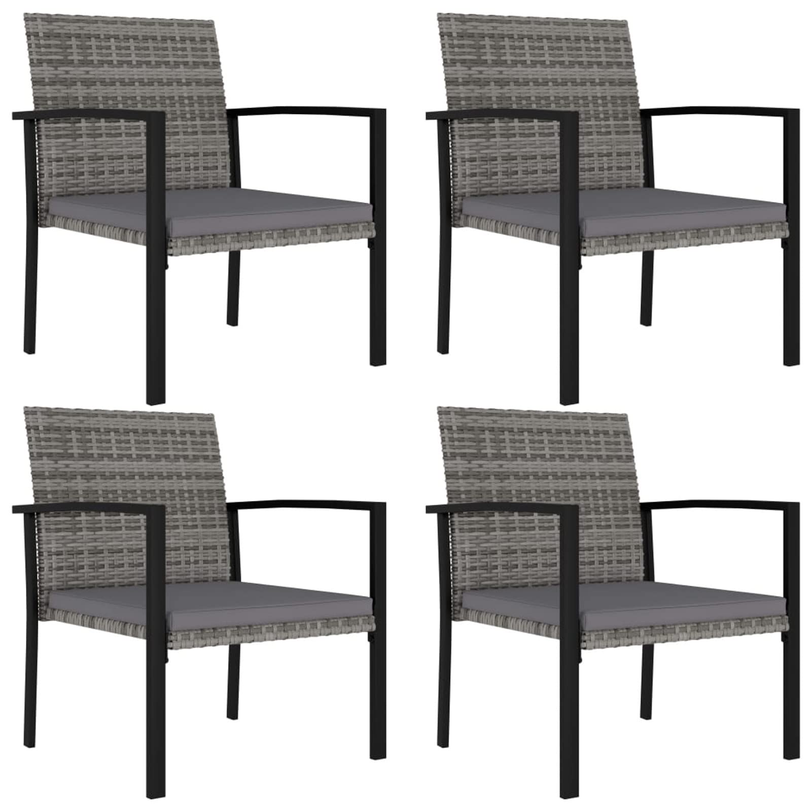 Chaises de jardin LAPOOH en résine tressée grise pour sublimer vos terrasses