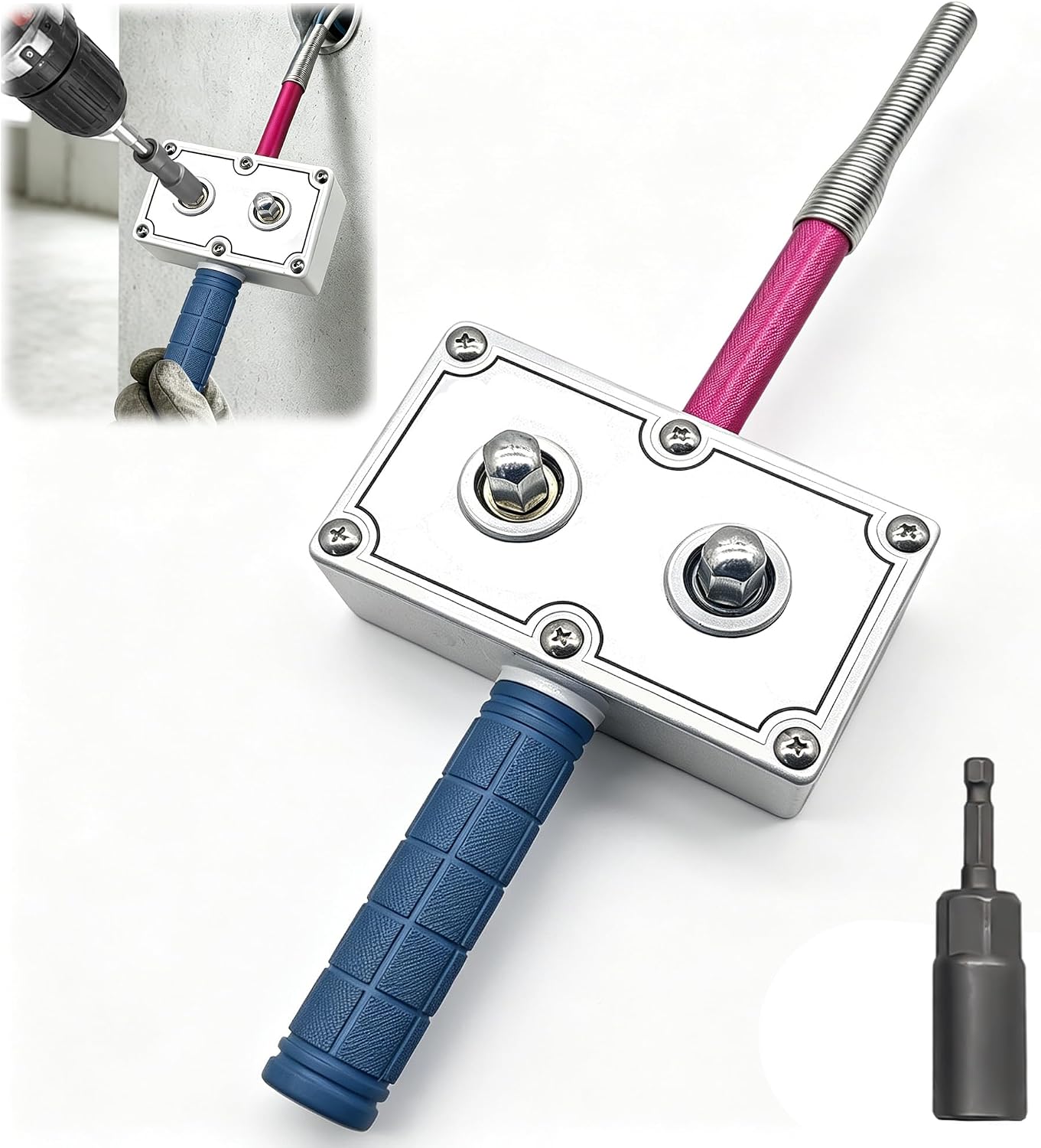 Drill Powered Wire Puller for Electricians Conduit Wall Wiring | electrician wire tool, controlled cable pulling, 3-10mm leads, ceiling conduit, renovation wiring