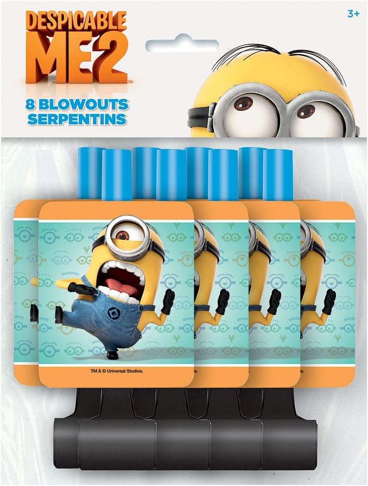 Despicable Me 2 Party Blow Outs 8 Pack