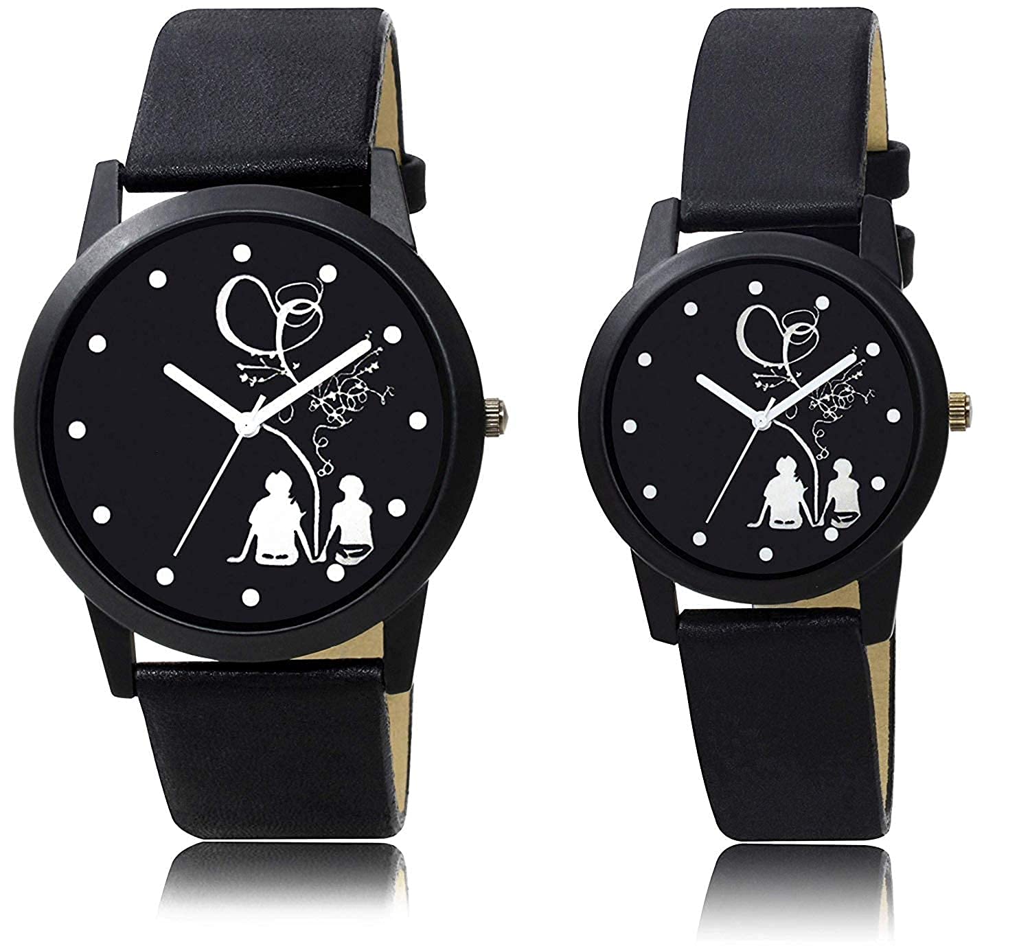 Rishiv Analogue Black Couple Dial Couple Collection Men and Women Watch - Couple Watch (B099ZZRTL1) Amazon Price History, Amazon Price Tracker
