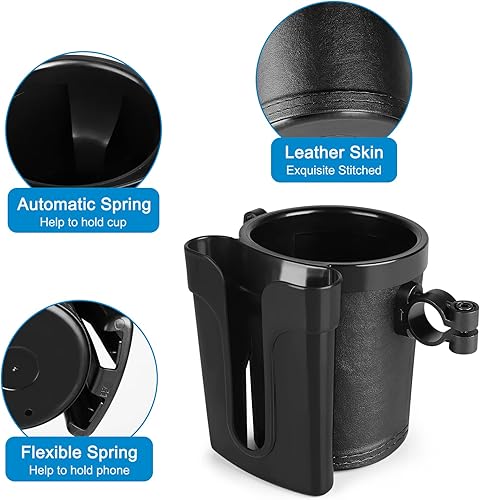 Miniatura 4 de Accmor Portavasos para bicicleta 3 en 1 con soporte para teléfono celular y llaves, soportes para botellas de agua para bicicleta, soporte universal