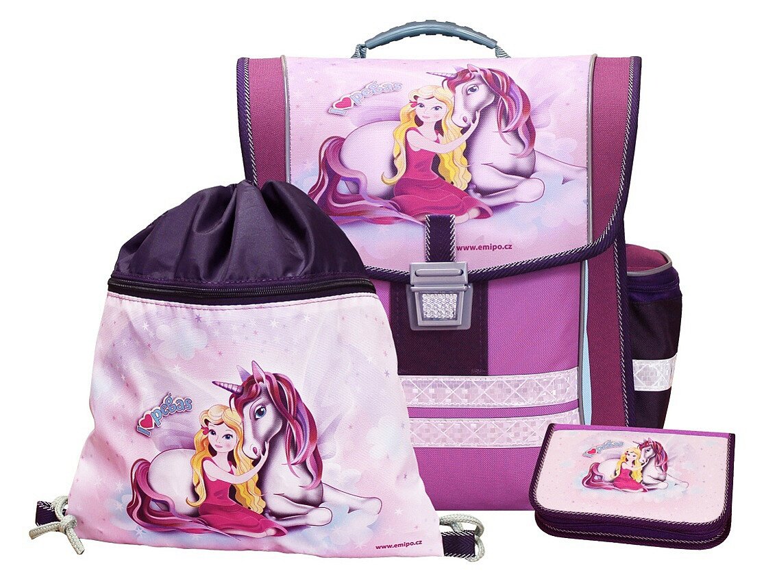 Empo - Set de útiles Escolares Rosa Rosa