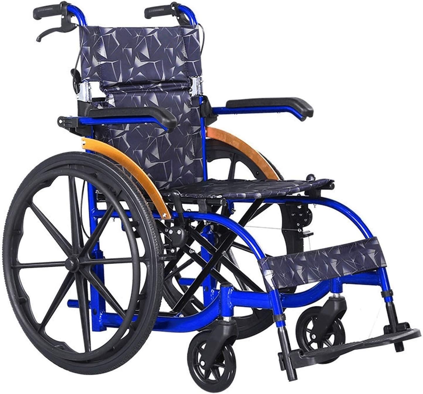 Folding Wheelchair Wheelchair 22 Inch Solid Tire Fashion