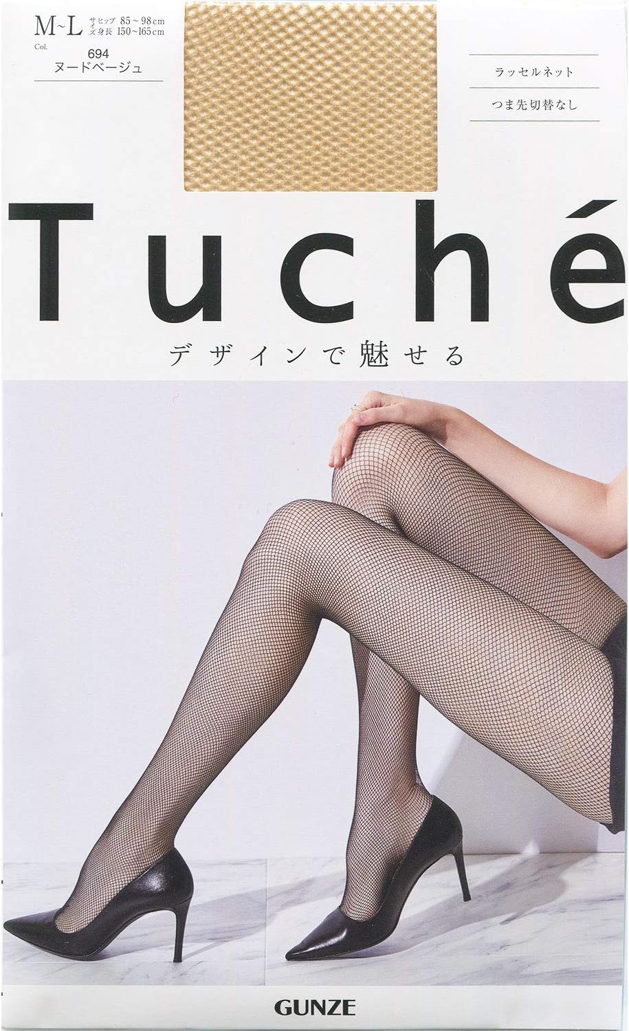 Amazon | [グンゼ] Tuche(トゥシェ) 婦人ストッキング ラッセルネット
