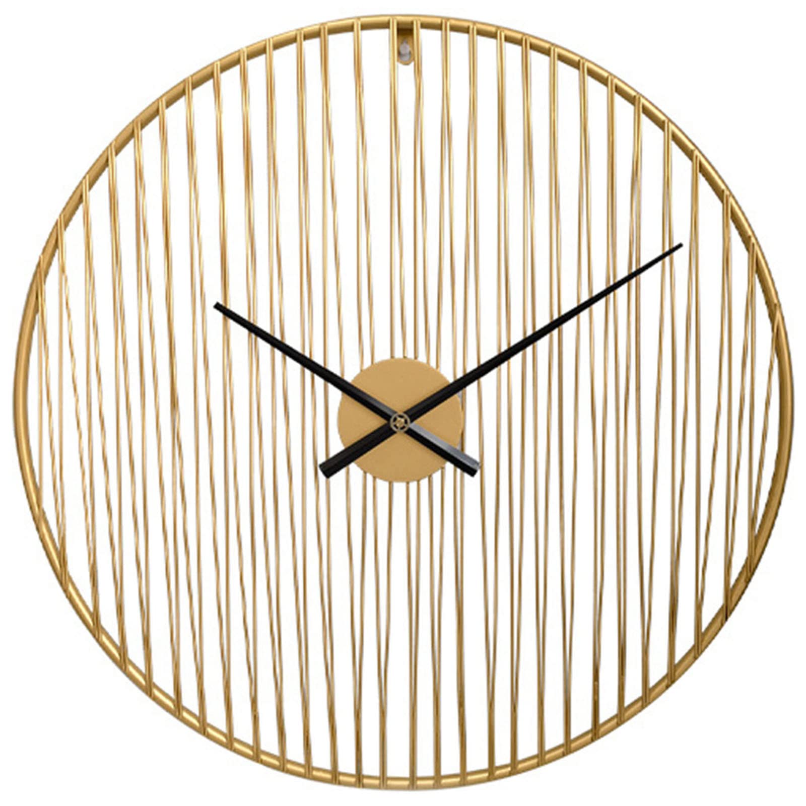 Horloge murale décorative de 60 cm dorée avec mouvement à quartz silencieux