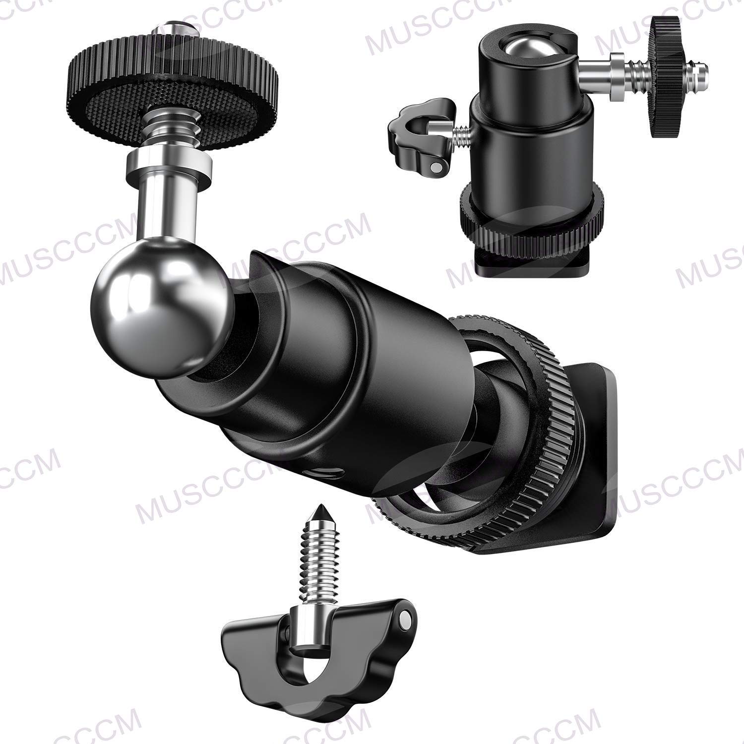 Lot De 2 Vis De 1/4" Pour Trépied D'appareil Photo, Vis De Fixation 1/4