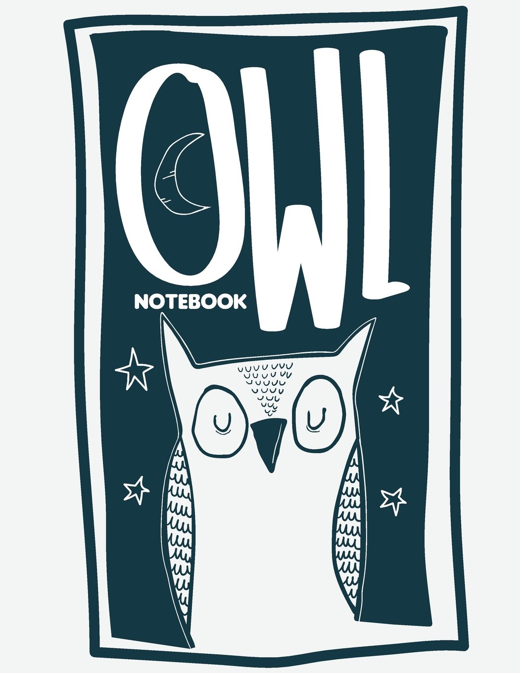 Owl Notebook: Notebook For Kids - 108 Pages Lined and Blank Paper For Writing and Drawing - 8.5"x11": Composition Notebook: Volume 4