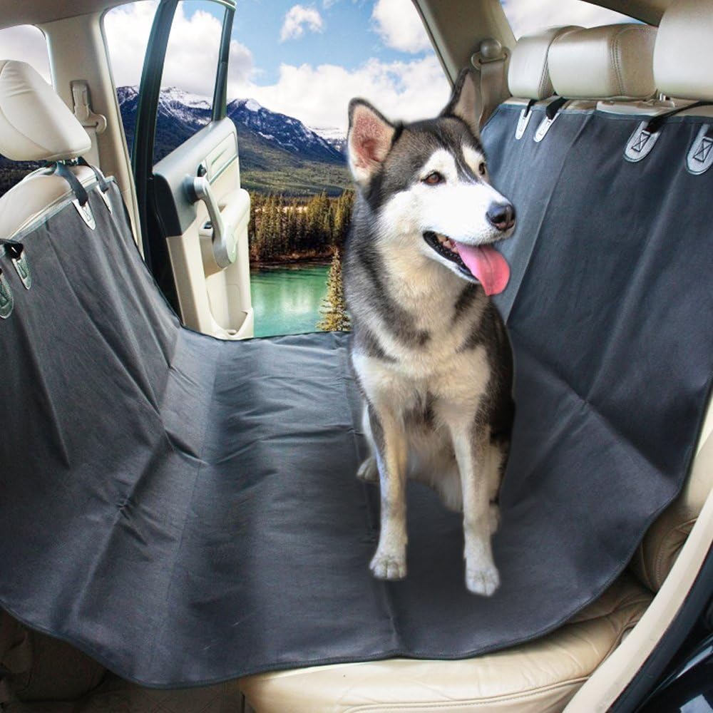 Pet Car Seat Cover, THE CROODS 59”*49” inch Water Resistant ,Machine Washable Back Auto Seat Car covers for dogs ,Slip-proof Dog Hammock Fit for SUVs, Trucks ,Cars