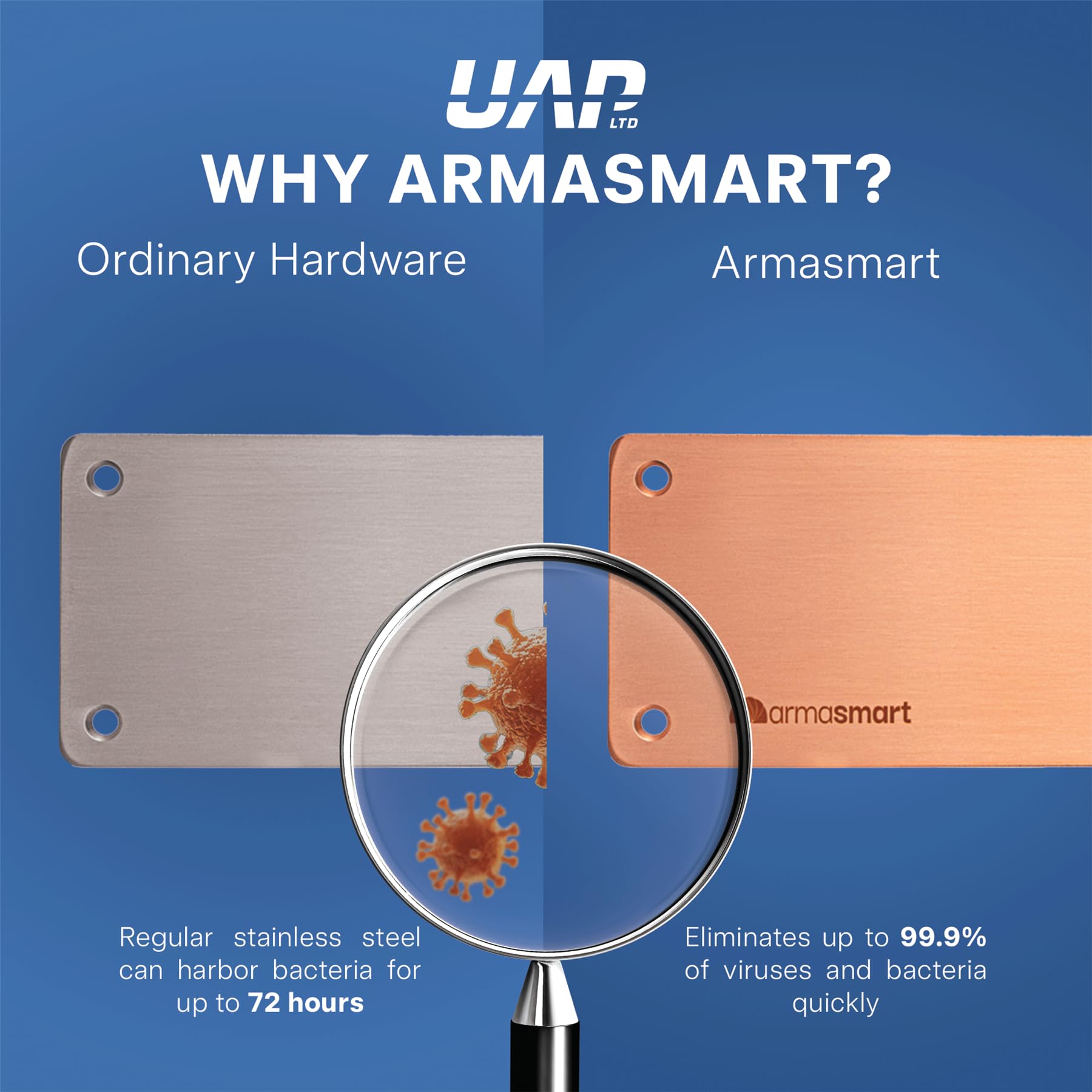 UAP Armasmart® Door Push Plates 330mm (2 Pack) - Image 2