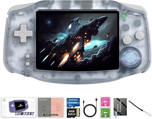 RG34XX Retro Handheld Game Consoles RG34XX Classic Retro Gaming Console 32+64G Card Preloaded Games 5000+ rg34xx Portable Gaming Console Linux