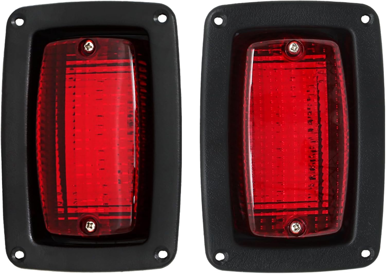 WFLNHB 2 x Tail Light 3 Wire Rear Taillights Pair Replacement for Club Car DS Golf Cart 1982-Up