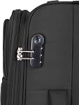 Swiss Traveller Spinner Luggage Suitcase - Soft Side Luggages - Multiple Color Options and Sizes (Black, 28 in)