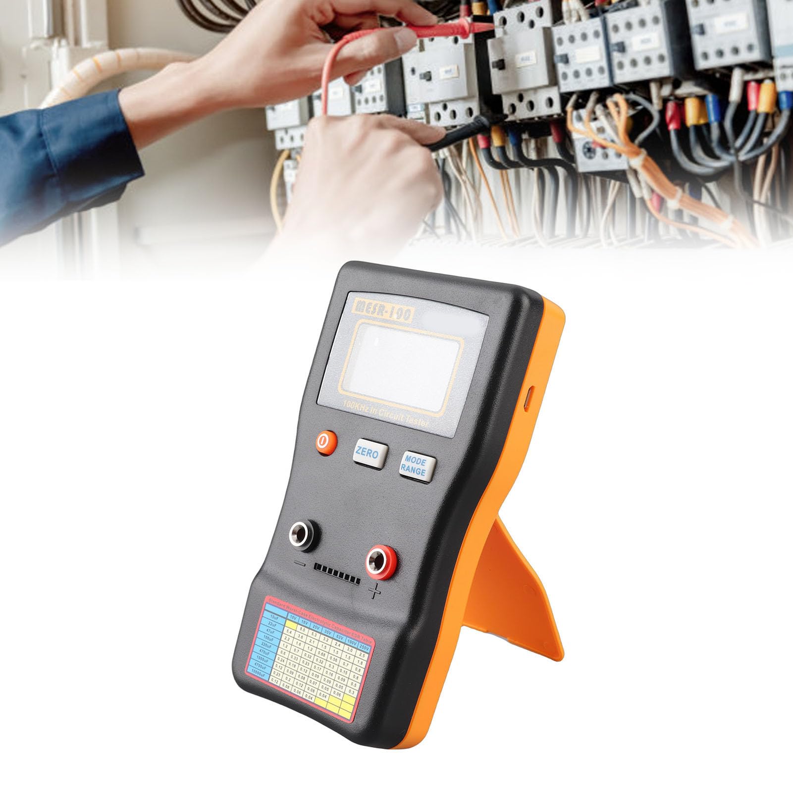 Semme MESR 100 Miernik Kondensatorów z Automatycznym Ustawianiem Zakresu, Wysoki Tester do Analizy Obwodów Lekki i Przenośny Zasilanie Bateryjne/USB do Naprawy Elektroniki