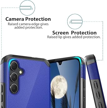 TJS Compatible for Samsung Galaxy A36 5G Phone Case (Blue)