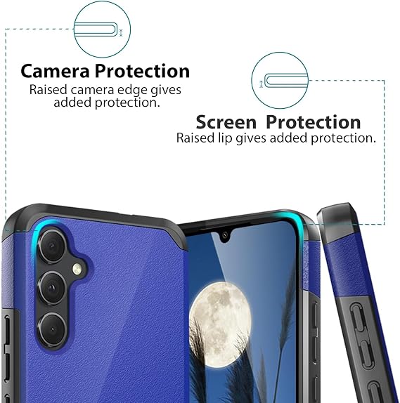 TJS Compatible for Samsung Galaxy A36 5G Phone Case (Blue)