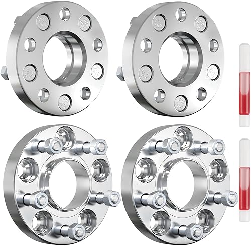 Vista 655 de KAX Espaciadores de rueda de 0.236 x 5.315 in, espaciadores de rueda centrados de 2 pulgadas y 6 lengüetas para F-15-0, Expedition, Mark LT, Negro