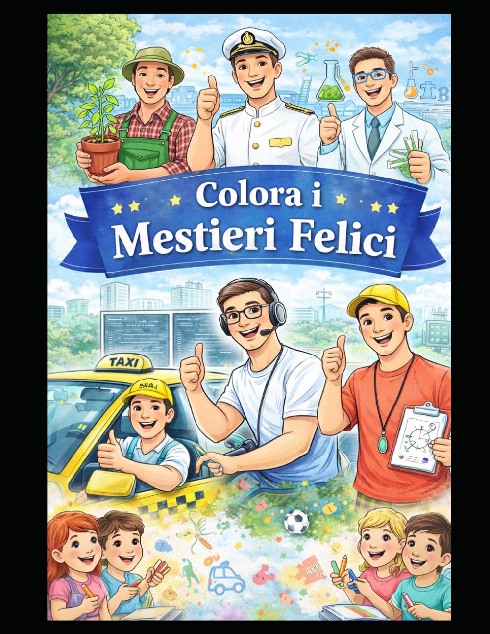 ALBUM MESTIERI: MESTIERI DA COLORARE (ALBUMS DA COLORARE PER BAMBINI)