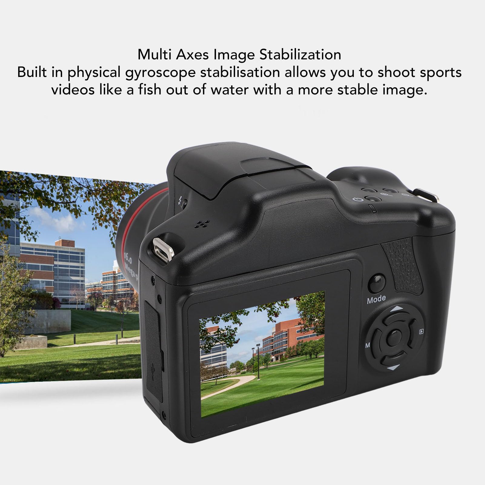 Amazon | コンパクトデジタルカメラ、16MP HDデジタルカメラ、180度の