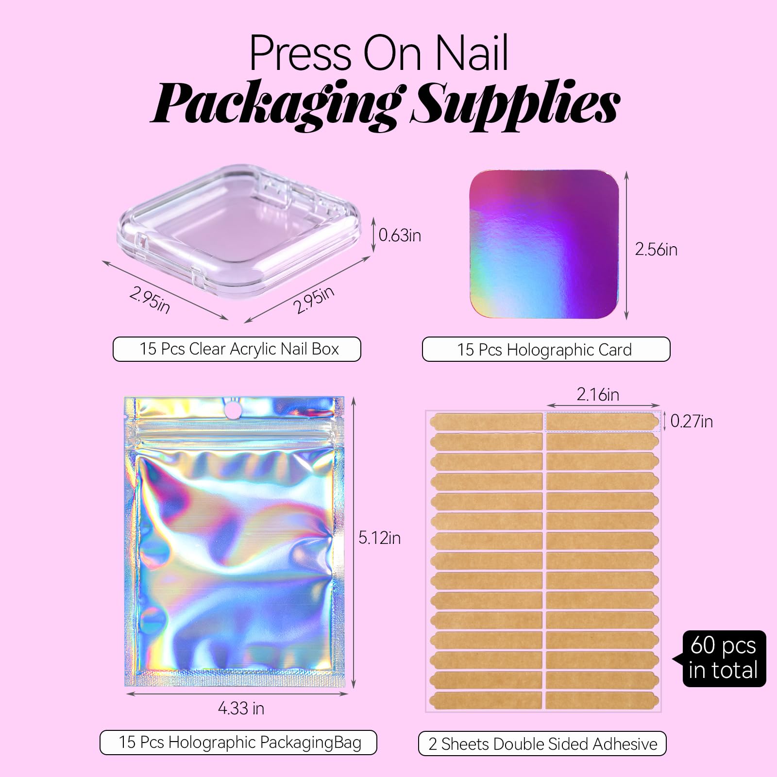 Press on Nail Packaging Box - 15 Sets -7 Press on Nail Packaging Box - 15 Sets -7
