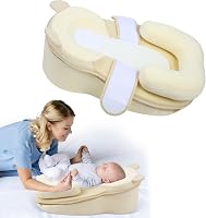 Rootling Baby Feeding Pillow: Anti-Overflow Reflux Wedge Reduces Spit-Up, Detachable Safety Nursing Lounger for Newborns, Machine-Washable