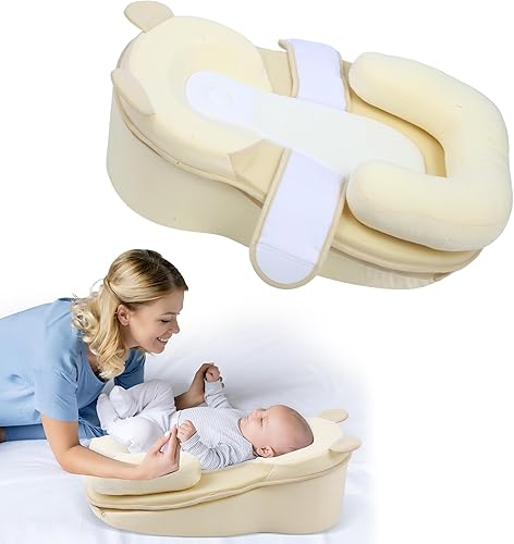 Almohada de alimentación para bebé, almohada de alimentación antidesbordamiento para reducir la saliva, almohada de lactancia de seguridad, tumbona