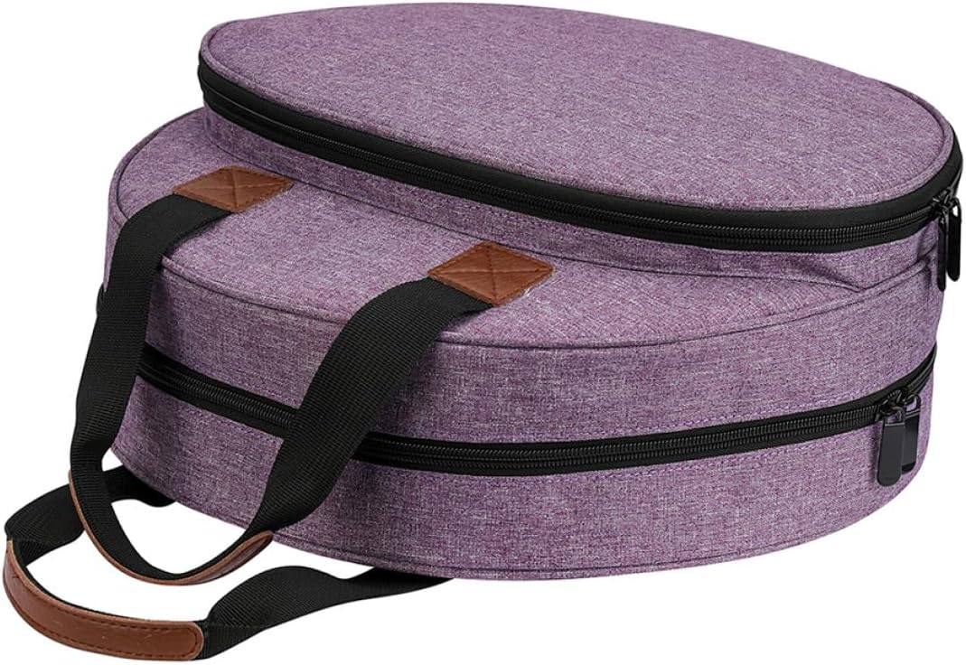 JEWEDECO Multifunctional Embroidery Tool Storage Bag Large Opening for Easy Access Sturdy Handle for Craft Enthusiasts for Traveling and Organizing Kits